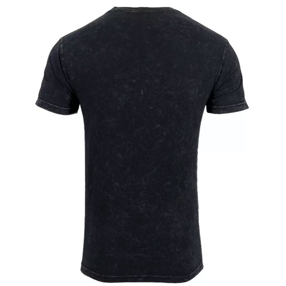 AFFLICTION SENECA Men's T-shirt BLACK LAVA Biker - Picture 4 of 8